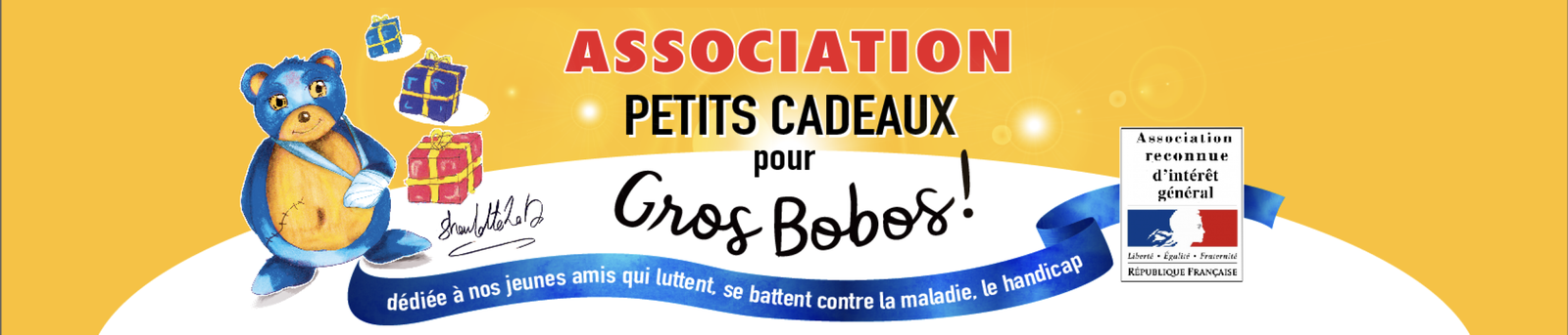 Association soutenue en 2026: Petits Cadeaux Pour Gros Bobos